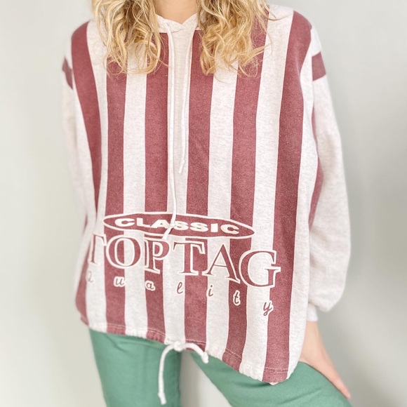 Vintage Tops - vintage Toptag Canada drawstring hoodie